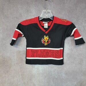 Vintage 90s Mighty Mac NHL Calgary Flames BLASTY Jersey Youth Toddler 12m